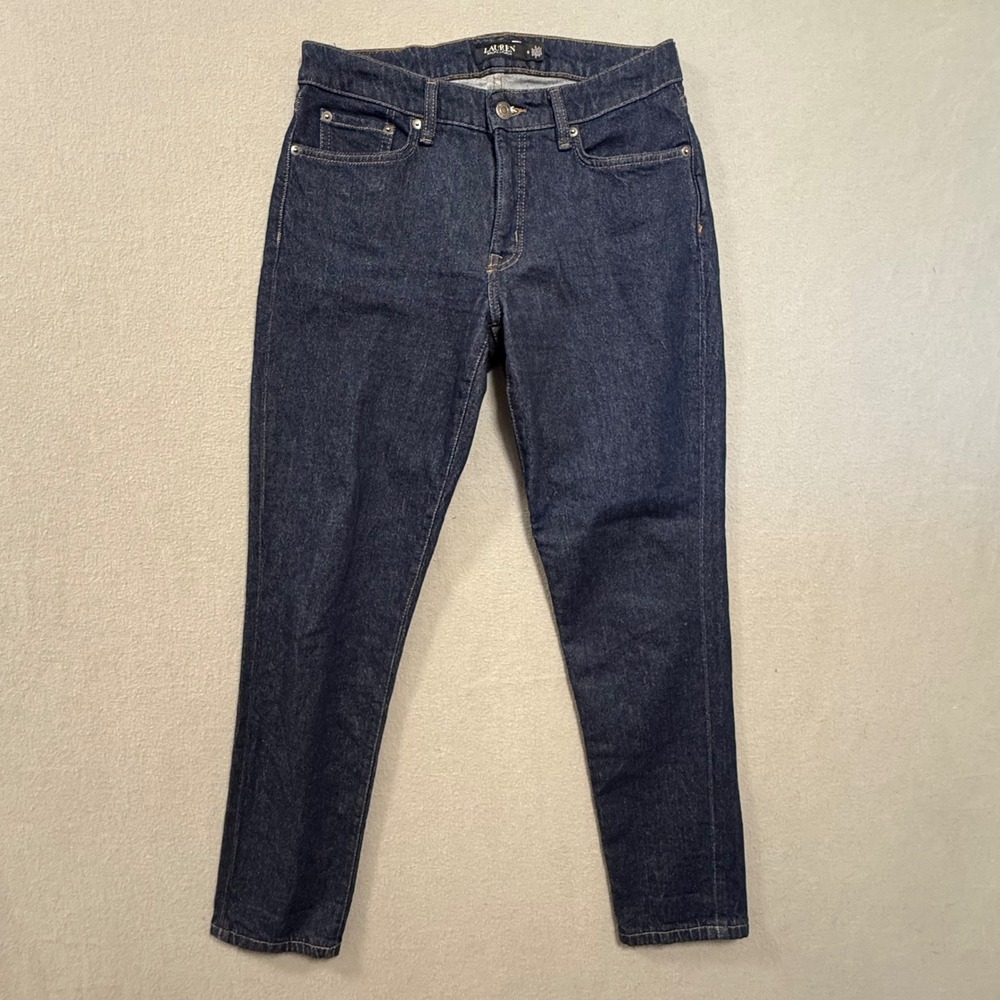 Lauren‎ Ralph Lauren High Rise Dark Wash Slim Jeans Women Size 6
